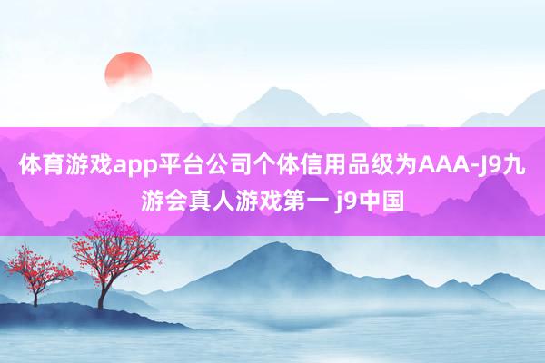 体育游戏app平台公司个体信用品级为AAA-J9九游会真人游戏第一 j9中国